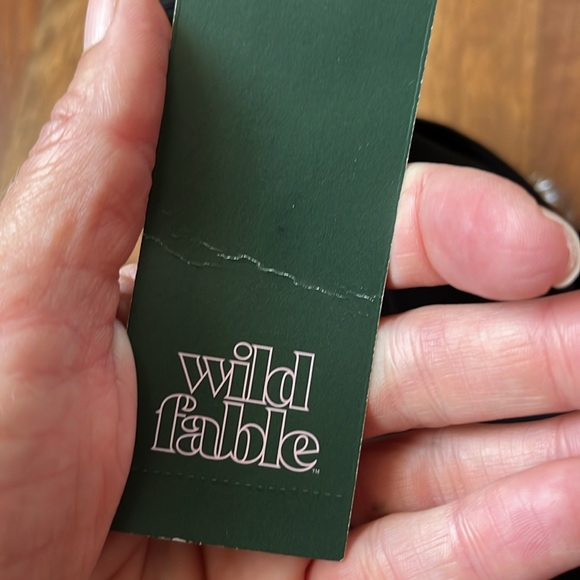 New Wild Fable black satin spaghetti strap top - Picture 10 of 15